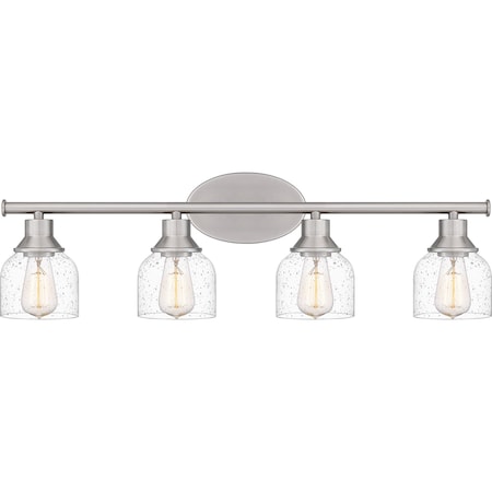 Quoizel Caverly Bath 4 Lights Brushed Nickel CVL8631BN